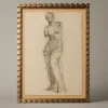 Pierce & Ward 1960S VENUS DE MILO CHARCOAL SKETCH | Art