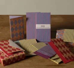 Pierce & Ward SCREEN PRINTED CARD SET IN CHESS PURPLE DISCO | Gifts