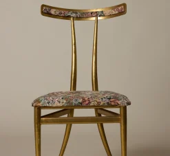 Pierce & Ward SET OF 6 BRASS DINING CHAIRS BY ALBERTO GAMBETTA FOR LUBERTO DESIGN | Furniture