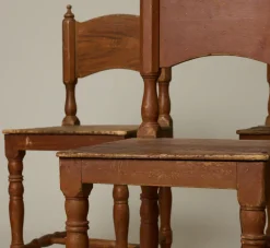 Pierce & Ward SET OF 6 19TH CENTURY PINE DINING CHAIRS | Furniture