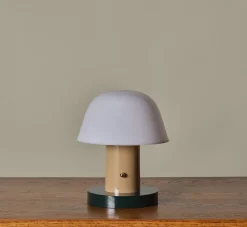 Pierce & Ward SETAGO PORTABLE LAMP JH27 IN NUDE/FOREST | Lighting