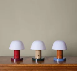 Pierce & Ward SETAGO PORTABLE LAMP JH27 IN NUDE/FOREST | Lighting