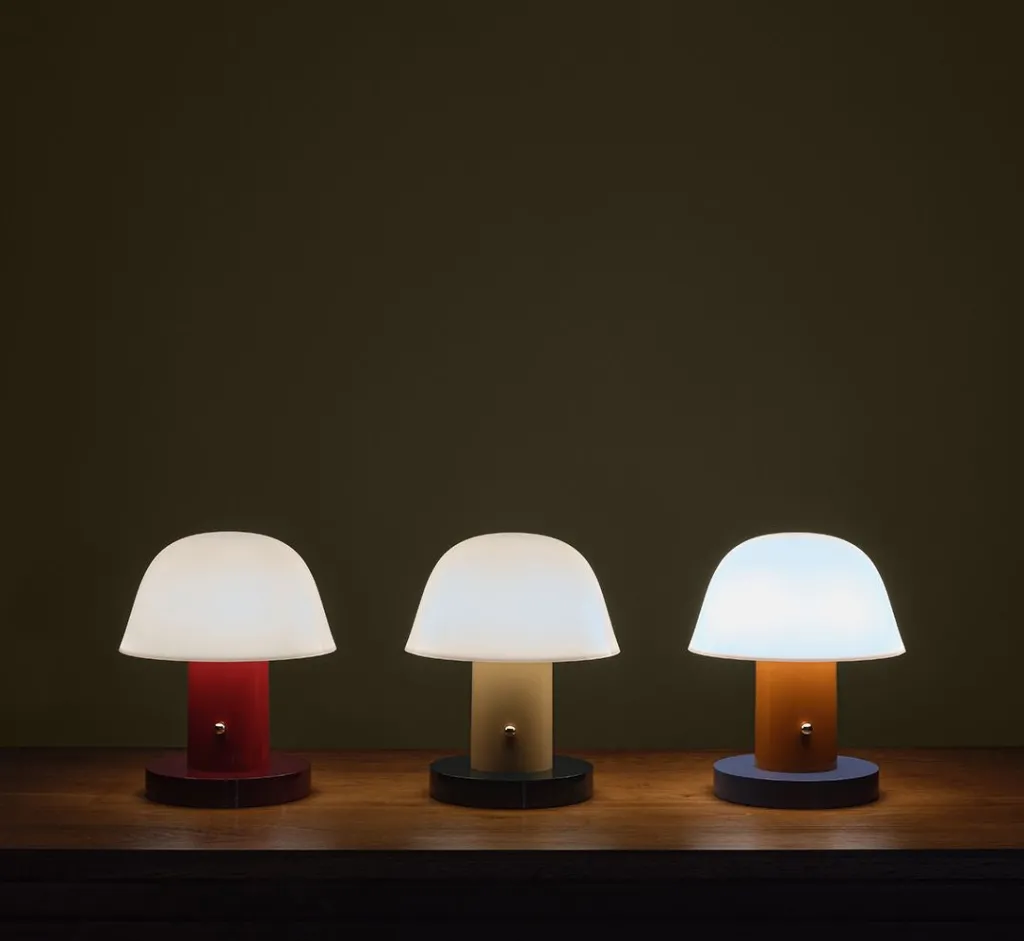 Pierce & Ward SETAGO PORTABLE LAMP JH27 IN NUDE/FOREST | Lighting
