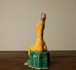 Pierce & Ward STUDIO ART SEATED WOMAN SCULPTURE | Ceramics | Objets D'Art