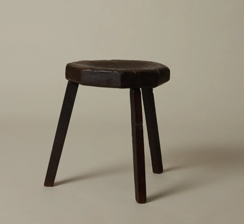 Pierce & Ward 19TH CENTURY DUTCH OAK MILKING STOOL | Furniture