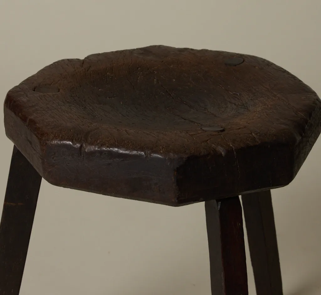 Pierce & Ward 19TH CENTURY DUTCH OAK MILKING STOOL | Furniture