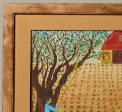 Pierce & Ward 20TH CENTURY FOLK ART PAINTING "BARN DANCE" | Art