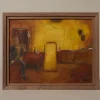 Pierce & Ward VINTAGE ABSTRACT FIGURE IN A GLOWING ROOM | Art