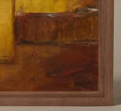 Pierce & Ward VINTAGE ABSTRACT FIGURE IN A GLOWING ROOM | Art