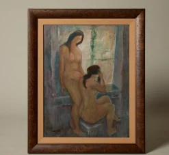 Pierce & Ward VINTAGE FRENCH NUDE OF BATHING WOMEN BY LEON LAMOTTE (1912-2011) | Art