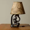Pierce & Ward VINTAGE POST MODERN LAMP WITH SUMINAGASHI SHADE | Lighting