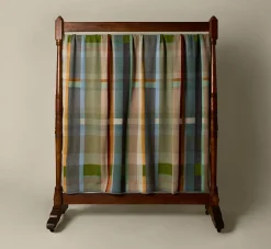 Pierce & Ward WALLACE + SEWELL X LARGE GREEN BLOCK THROW | Collaborations | Bed + Bath