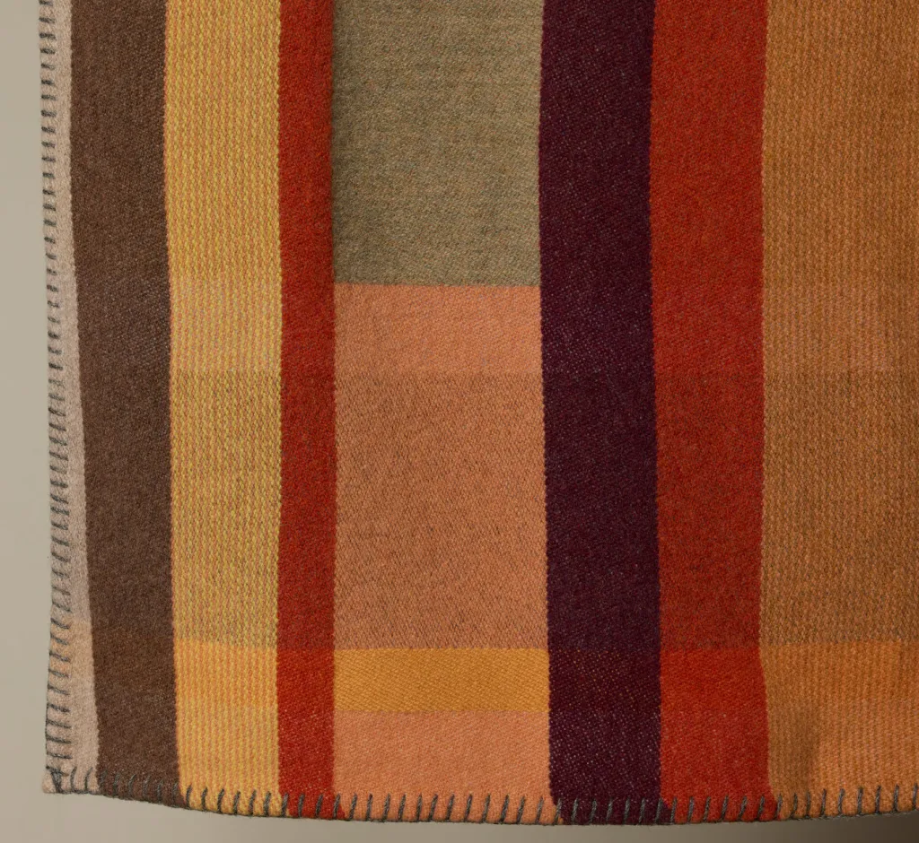 Pierce & Ward WALLACE + SEWELL X LARGE TERRACOTTA BLOCK THROW | Collaborations | Bed + Bath