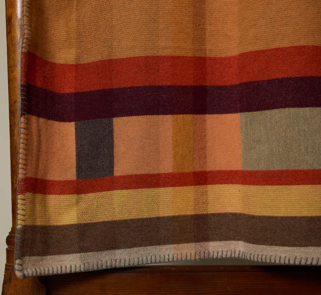Pierce & Ward WALLACE + SEWELL X LARGE TERRACOTTA BLOCK THROW | Collaborations | Bed + Bath